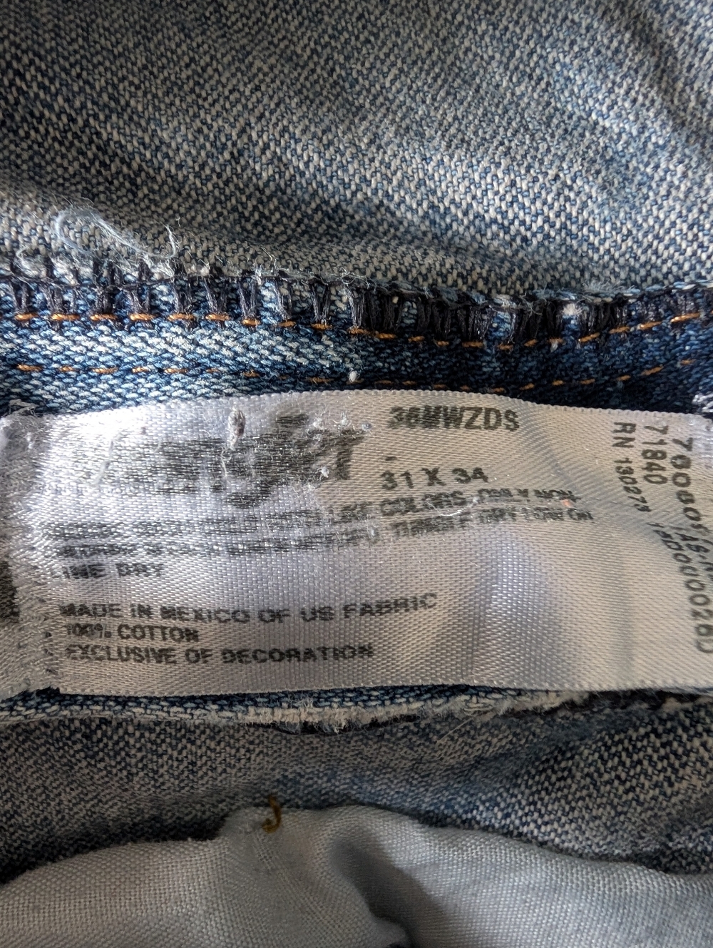 Wrangler Distressed High-Waist Denim Shorts - Light Blue - Picture 3 of 10